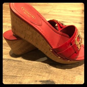 Coach Wedge Slides